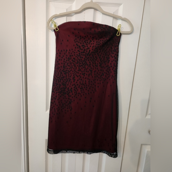 Express Red Tube Dress - Picture 4 of 4